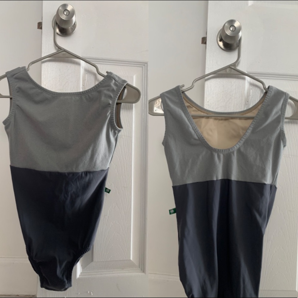 Gray Luckyleo Ballet Leotard